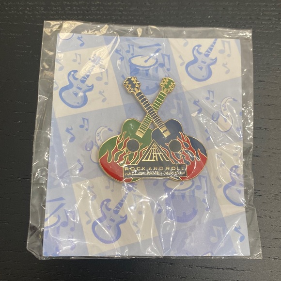NIB Rock and Roll Hall of Fame Guitar Pin - Picture 2 of 4